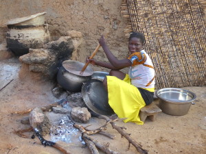 Rencontre au Bénin - Préparation de la pâte
